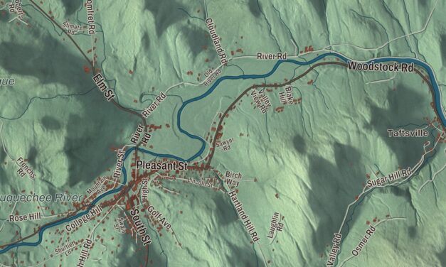 Map of Woodstock, Vermont