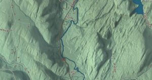 Close-up of the Worcester, Vermont aerial map
