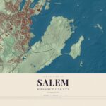 Map of Salem, Massachusetts