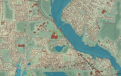 Beautifully Detailed Map of Barrington, Rhode Island