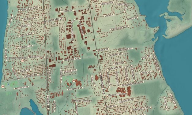Beautifully Detailed Map of Bristol, Rhode Island