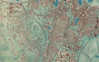 Beautifully Detailed Map of Cranston, Rhode Island