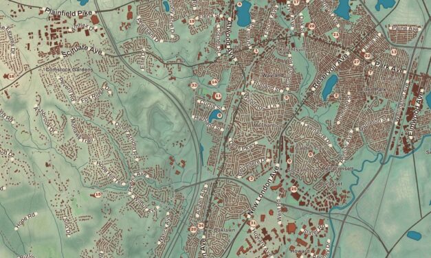 Beautifully Detailed Map of Cranston, Rhode Island