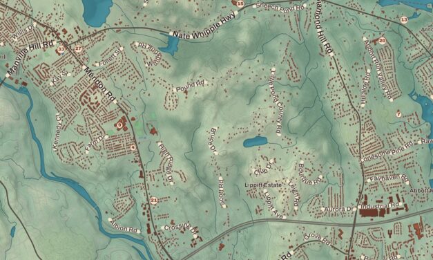Beautifully Detailed Map of Cumberland, Rhode Island