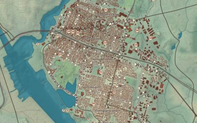 Beautifully Detailed Map of East Providence, Rhode Island