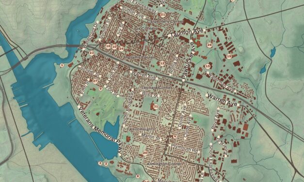 Beautifully Detailed Map of East Providence, Rhode Island