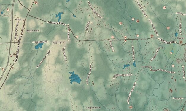 Beautifully Detailed Map of Exeter, Rhode Island