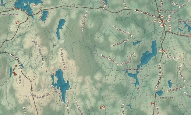 Beautifully Detailed Map of Glocester, Rhode Island