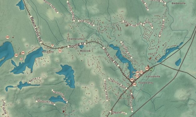 Beautifully Detailed Map of Hopkinton, Rhode Island