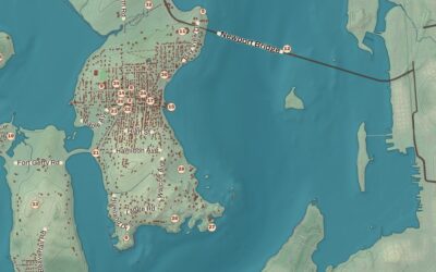 Beautifully Detailed Map of Jamestown, Rhode Island