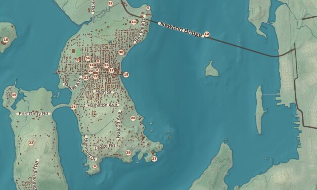 Beautifully Detailed Map of Jamestown, Rhode Island