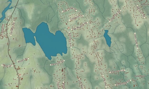 Beautifully Detailed Map of Little Compton, Rhode Island