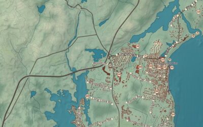 Beautifully Detailed Map of Narragansett, Rhode Island