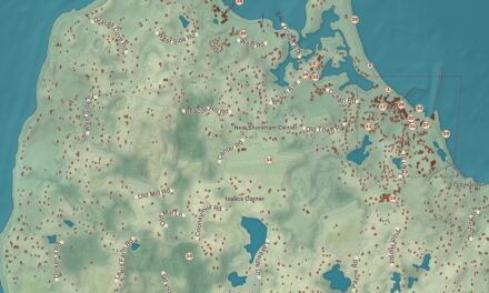Beautifully Detailed Map of New Shoreham, Rhode Island