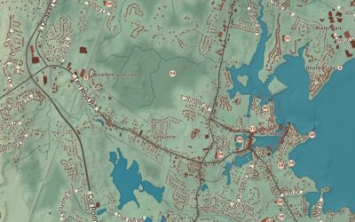Beautifully Detailed Map of North Kingstown, Rhode Island