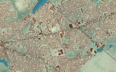 Beautifully Detailed Map of North Providence, Rhode Island