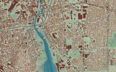 Beautifully Detailed Map of Pawtucket, Rhode Island