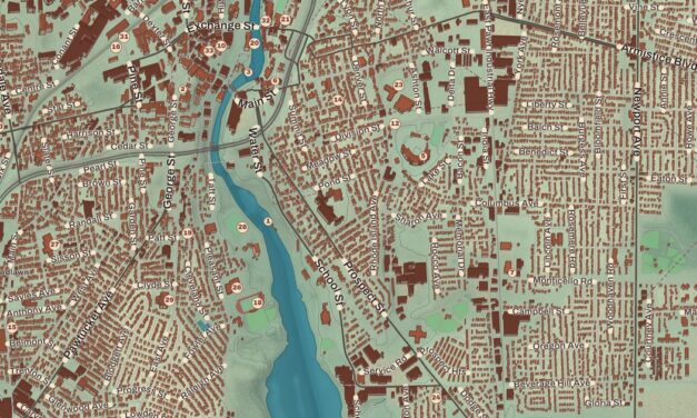 Beautifully Detailed Map of Pawtucket, Rhode Island