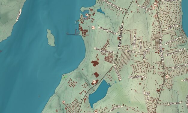 Beautifully Detailed Map of Portsmouth, Rhode Island