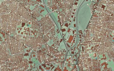 Beautifully Detailed Map of Providence, Rhode Island