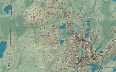 Beautifully Detailed Map of South Kingstown, Rhode Island
