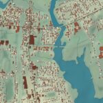 Beautifully Detailed Map of Warren, Rhode Island