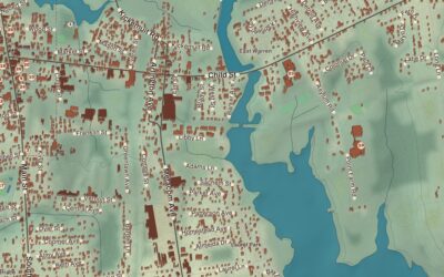 Beautifully Detailed Map of Warren, Rhode Island