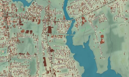 Beautifully Detailed Map of Warren, Rhode Island