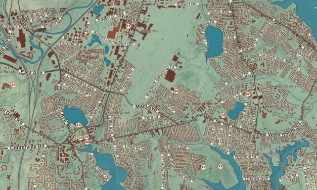 Beautifully Detailed Map of Warwick, Rhode Island