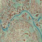 Beautifully Detailed Map of Woonsocket, Rhode Island