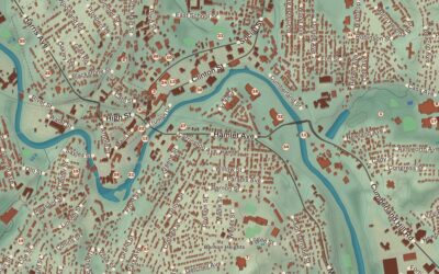 Beautifully Detailed Map of Woonsocket, Rhode Island