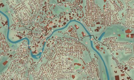 Beautifully Detailed Map of Woonsocket, Rhode Island