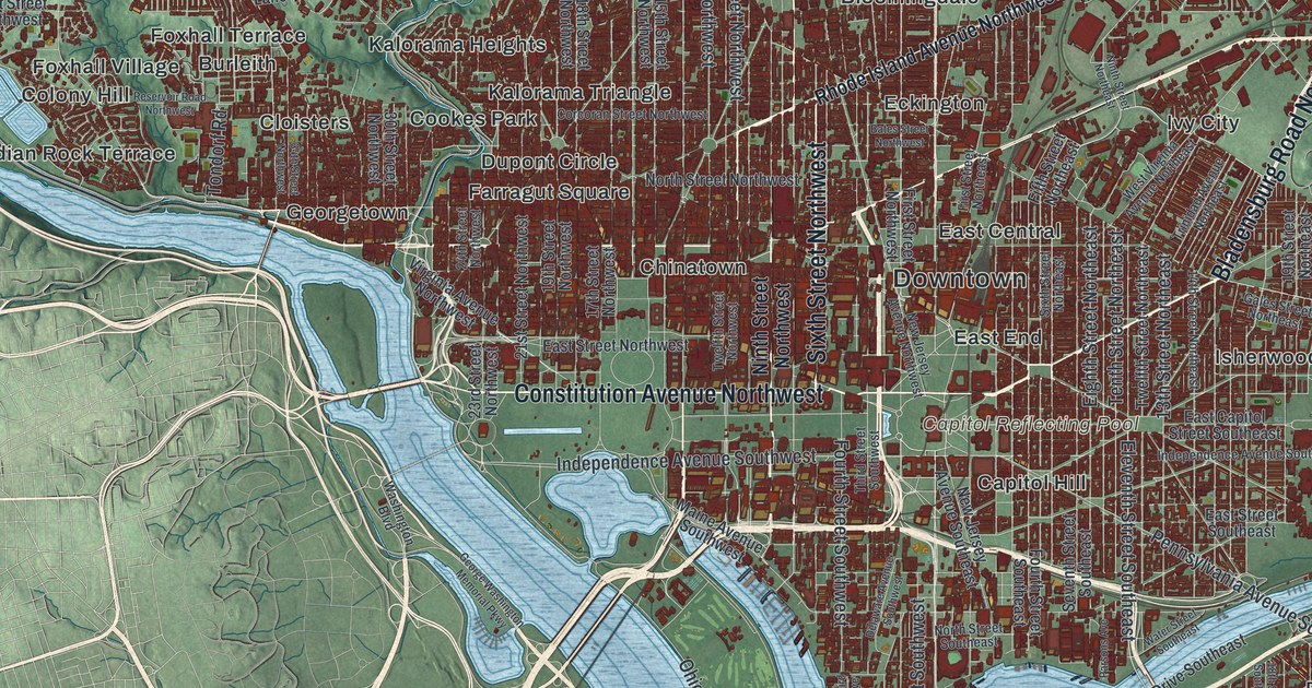 Map of Washington, D.C. in 2026