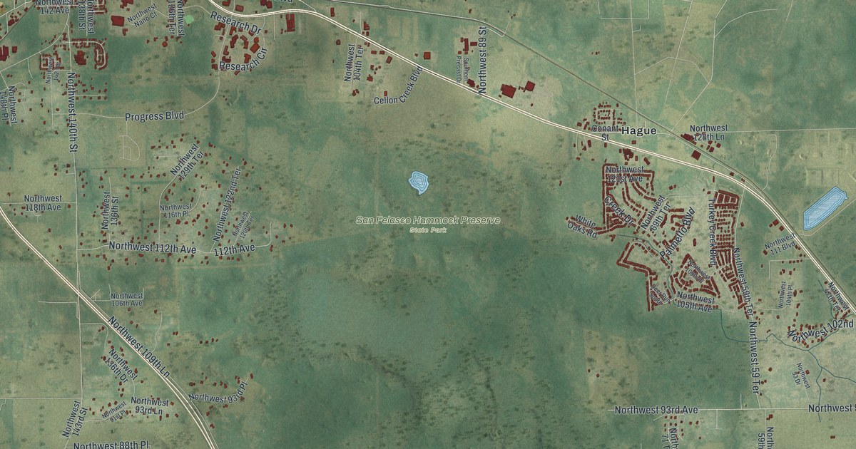 Map of Alachua, Florida