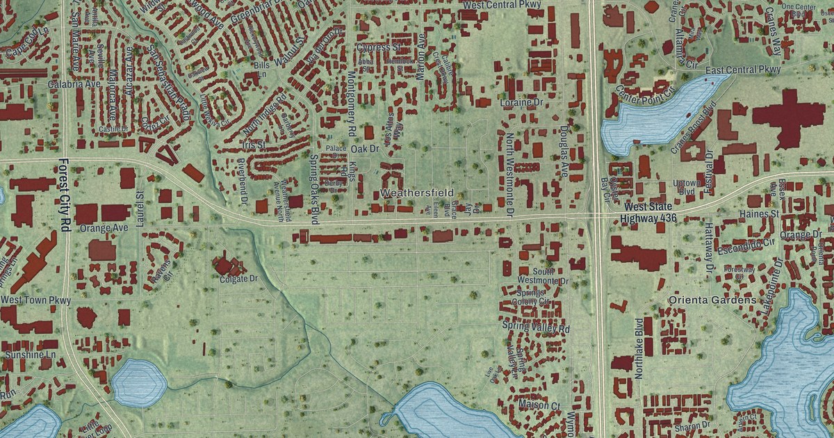 Map of Altamonte Springs, Florida