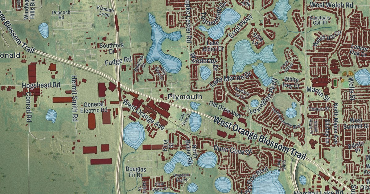 Map of Apopka, Florida