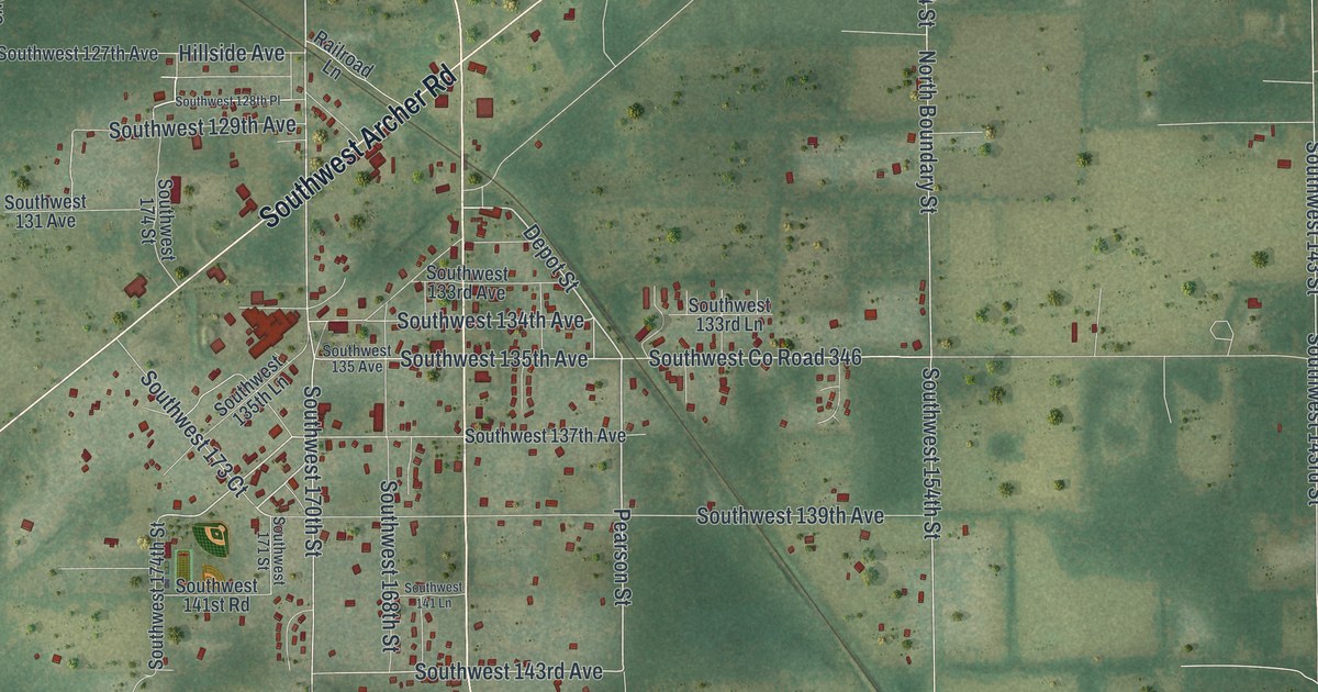 Map of Archer, Florida