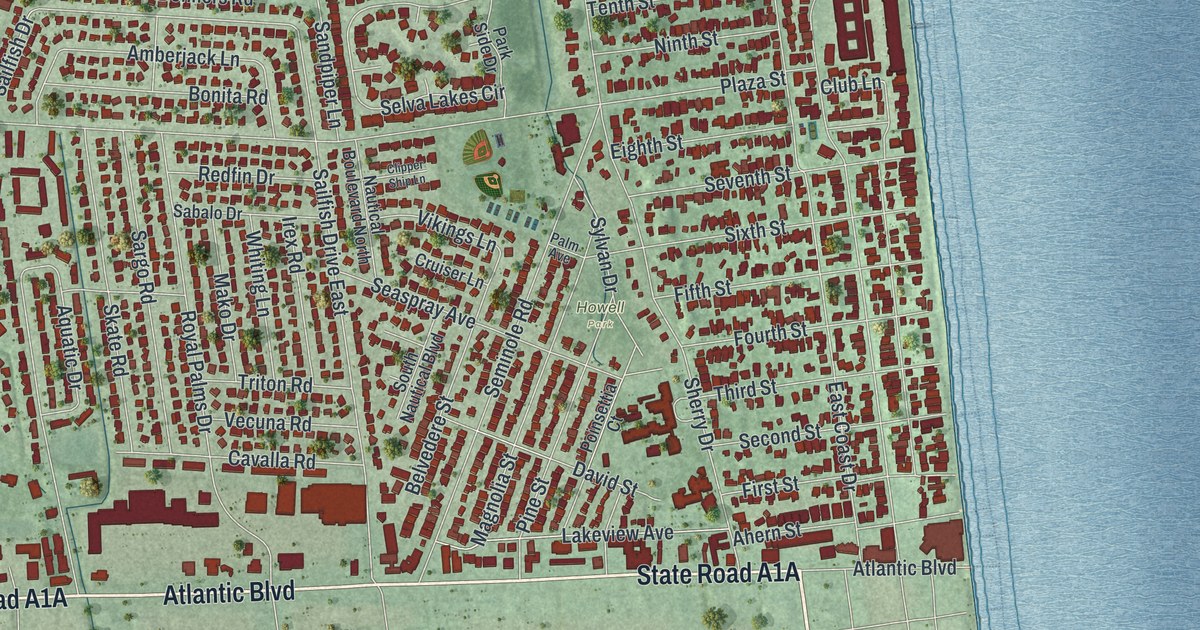 Map of Atlantic Beach, Florida