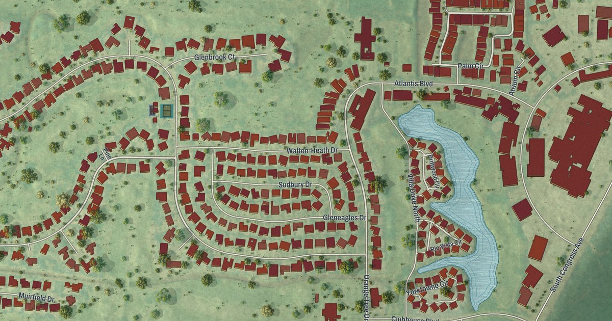 Map of Atlantis, Florida
