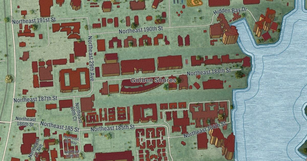 Map of Aventura, Florida