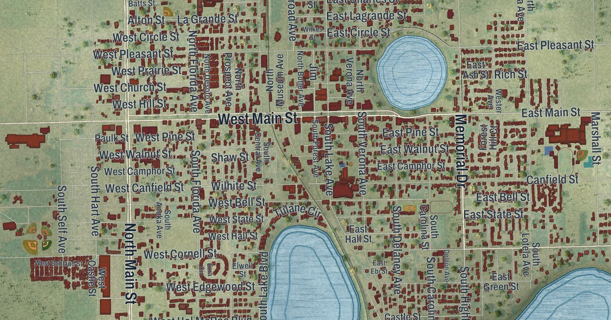 Map of Avon Park, Florida