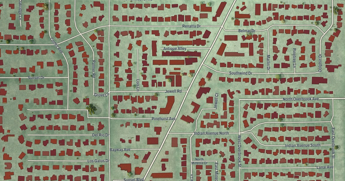 Map of Belleair Bluffs, Florida