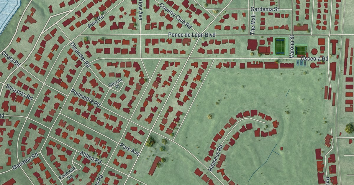 Map of Belleair, Florida