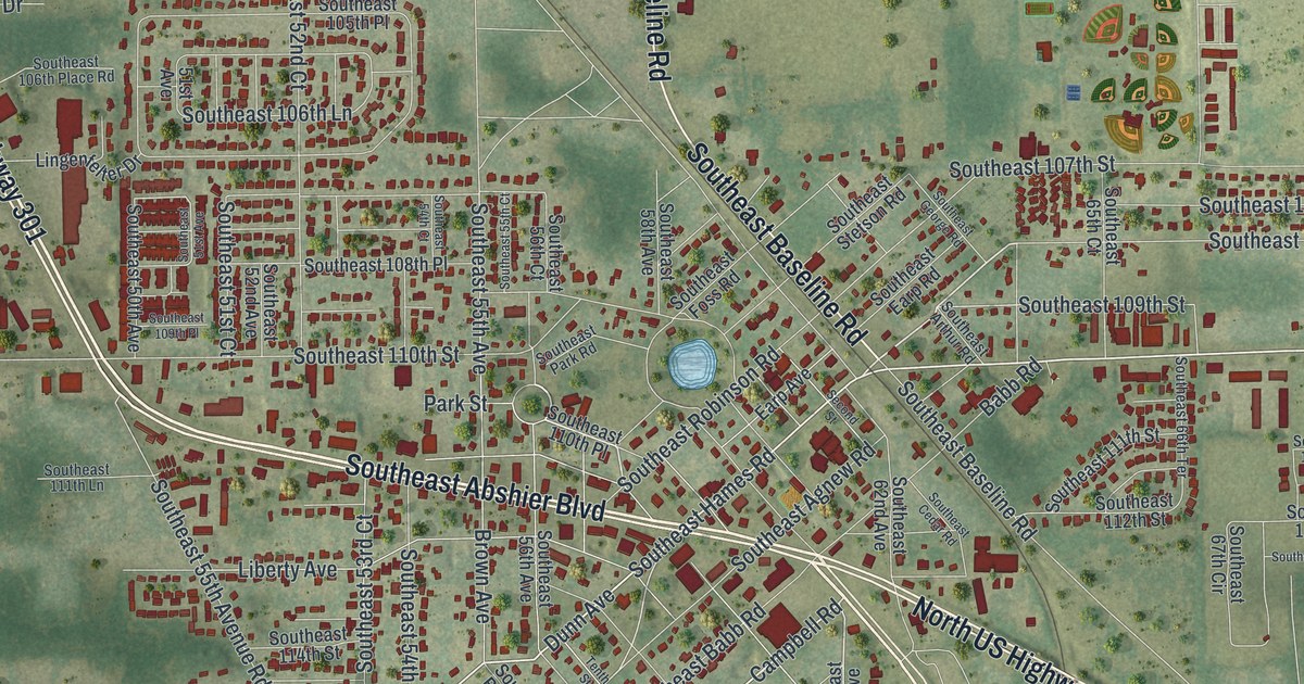 Map of Belleview, Florida