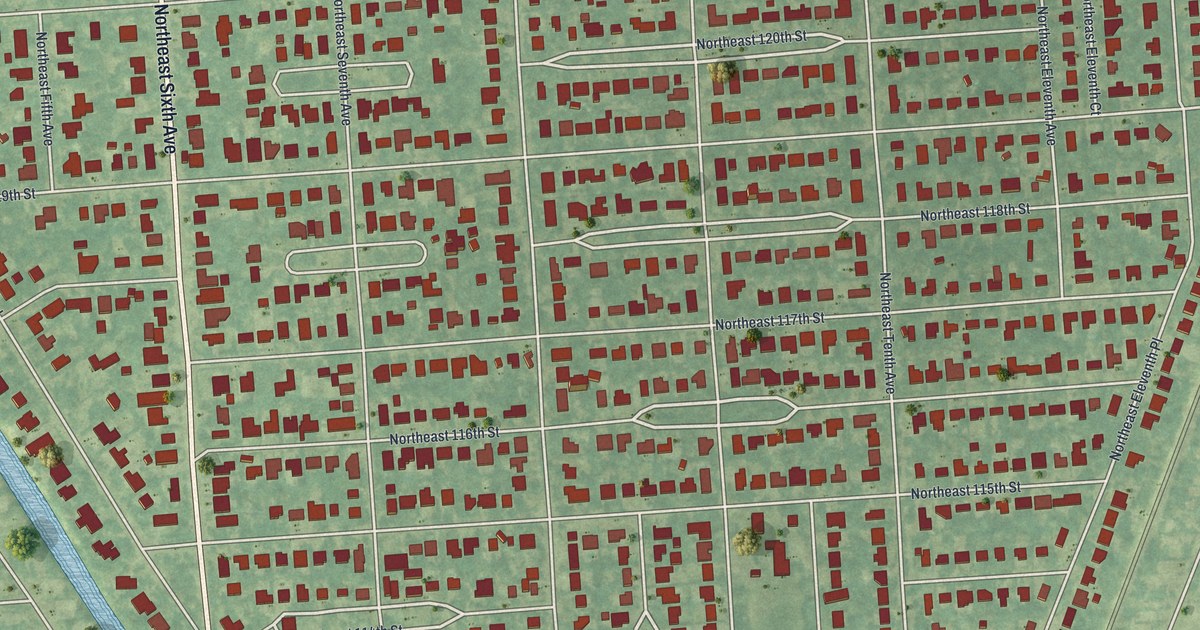Map of Biscayne Park, Florida
