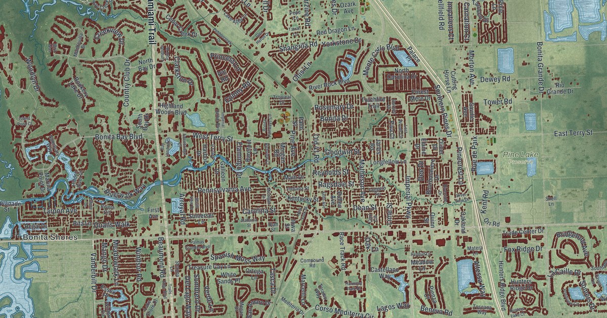 Map of Bonita Springs, Florida