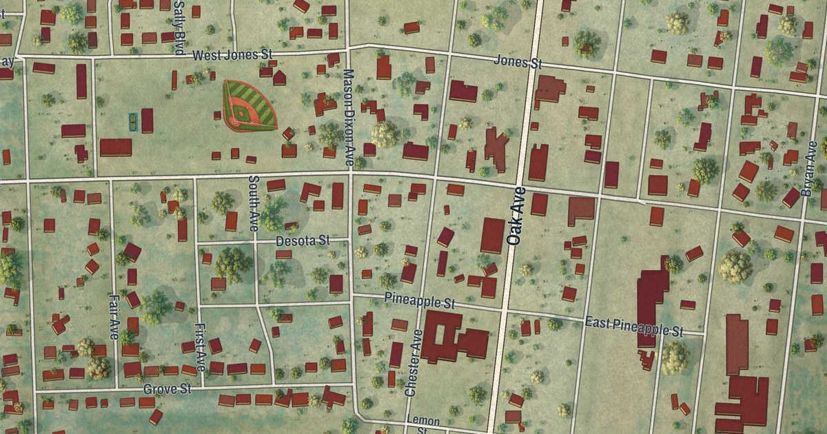 Map of Bowling Green, Florida