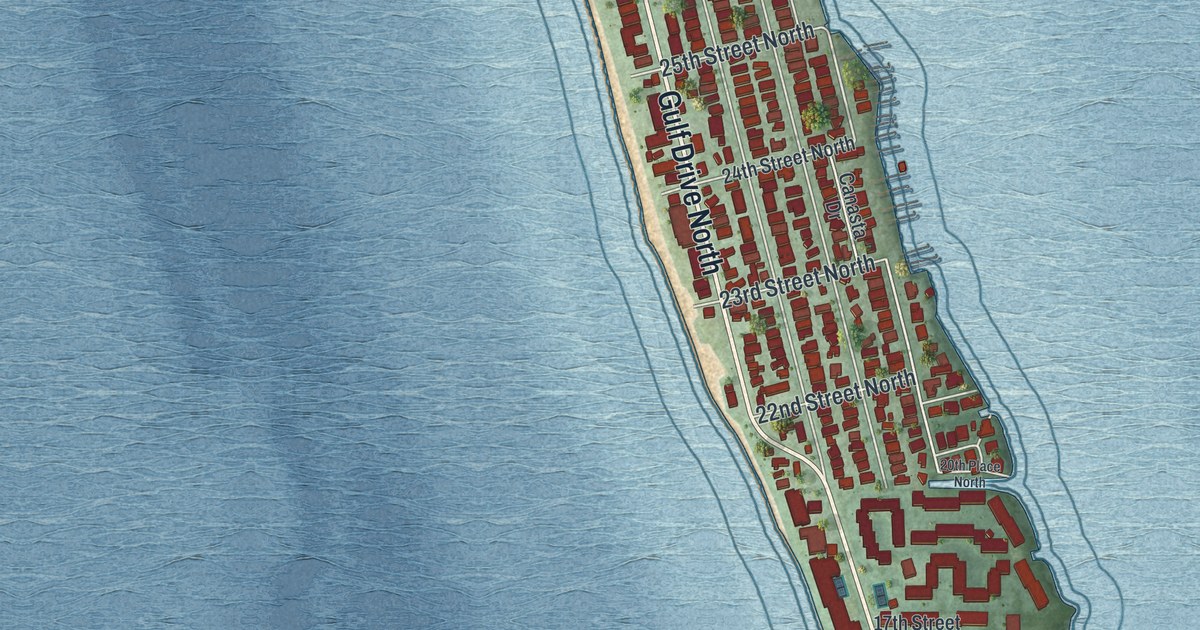 Map of Bradenton Beach, Florida