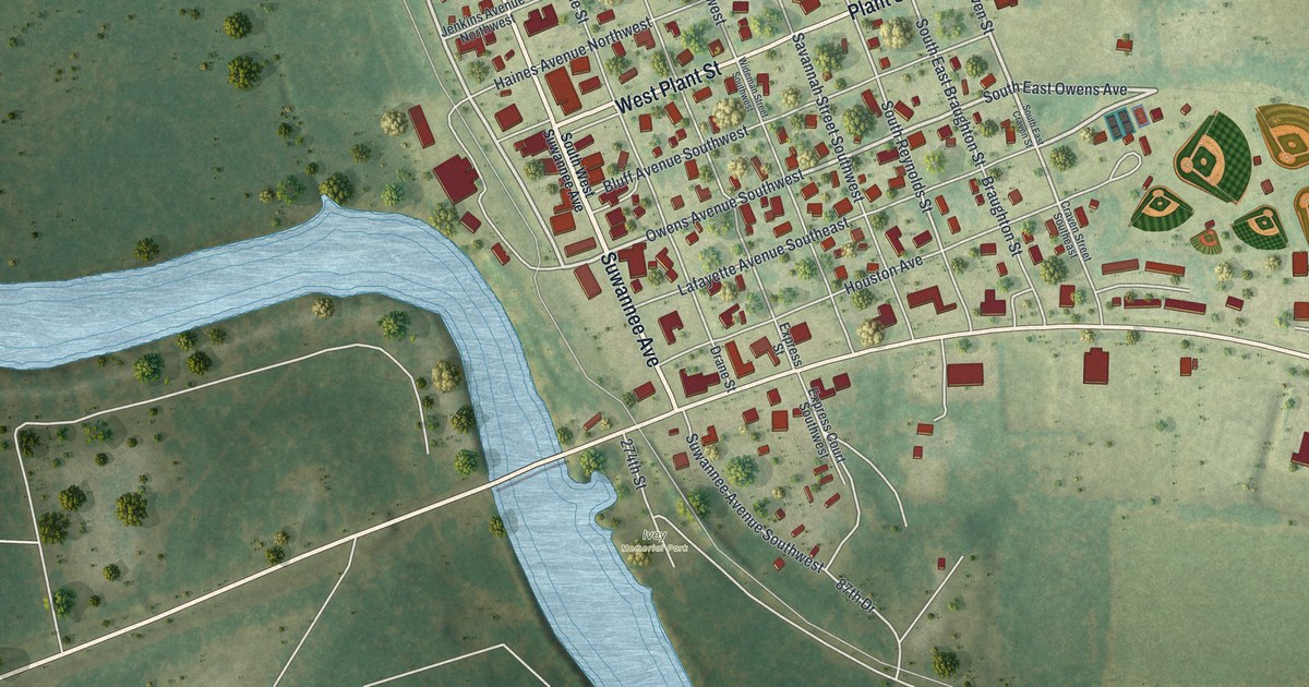 Map of Branford, Florida