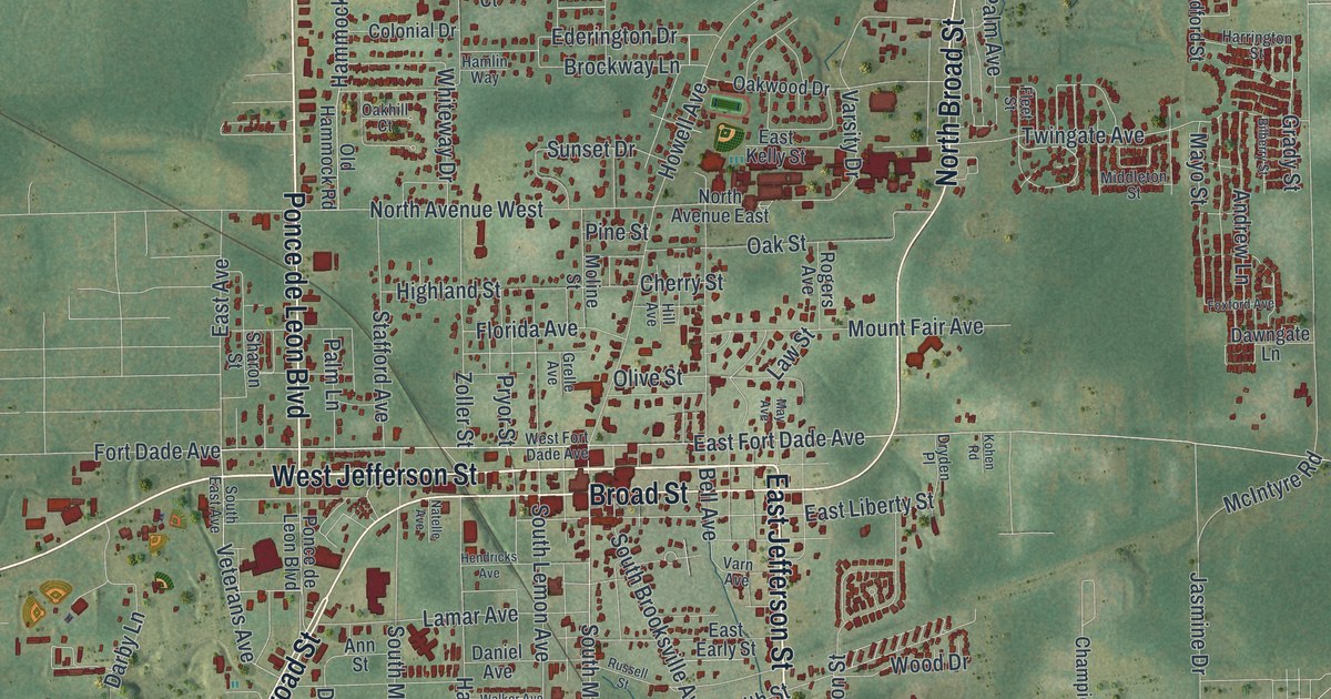 Map of Brooksville, Florida